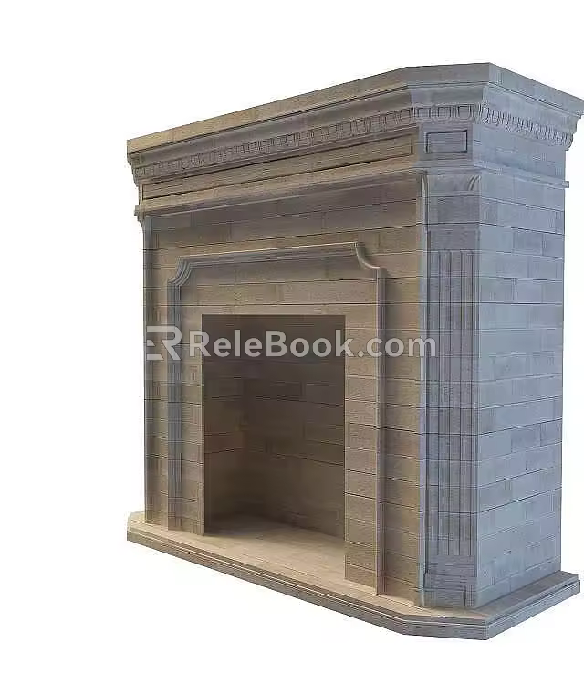 Fireplace 3d model
