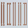 Light Luxury Door Handle Door Handle Door Handle 3d model