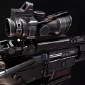 Modern Tactical Rifle With Detachable Scope Modular Design And Ergonomic Grip For Military Operations