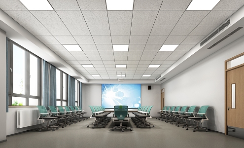 School Conference Room 3d model