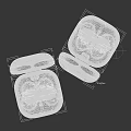 Samsung Open Ear Wireless Earbuds With Black Brown Charging Case And LED Indicators