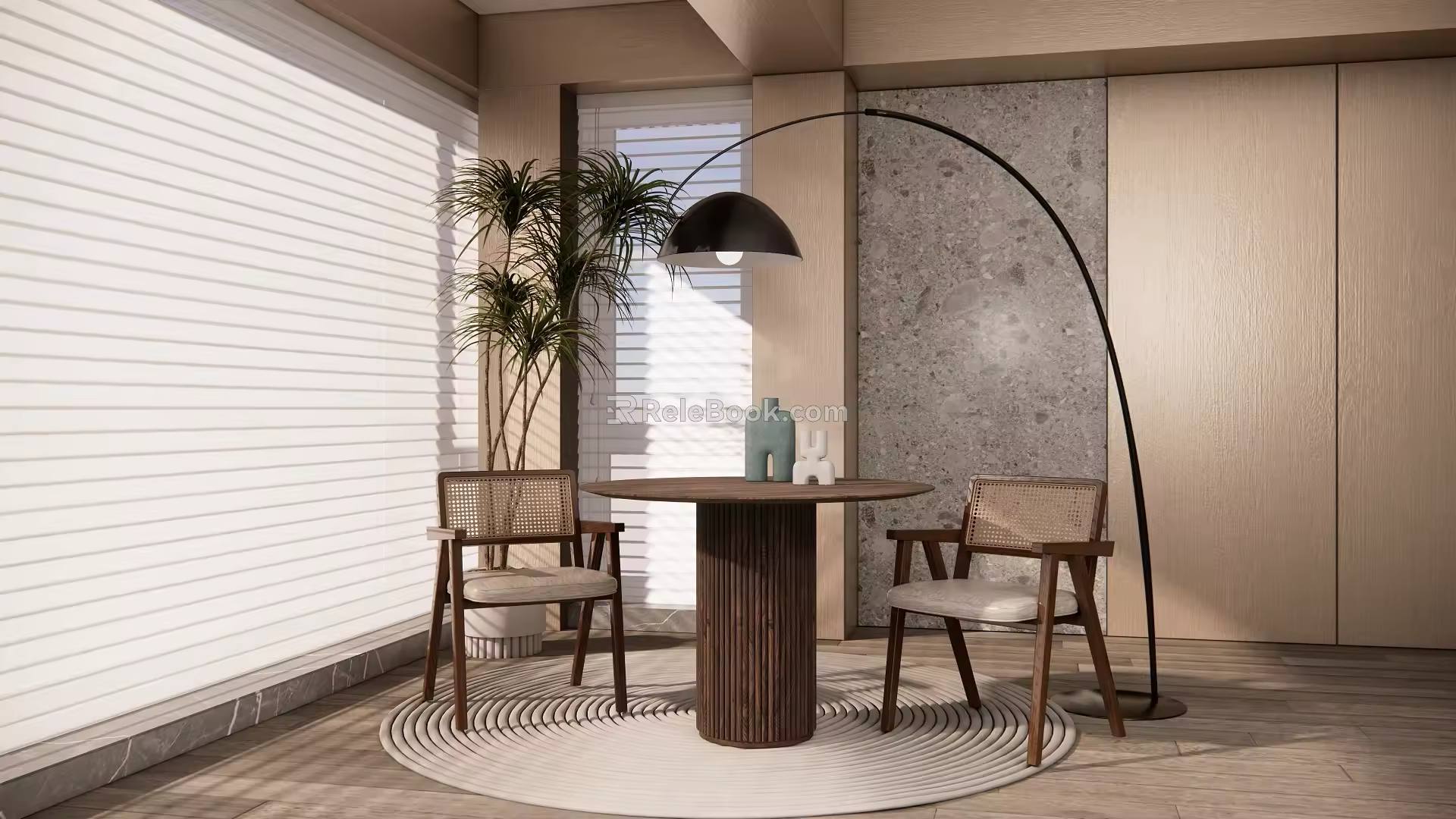 Modern Leisure Table and Chair Dining Table and Chair Combination Dining Table and Chair Seat Combination Coffee Table and Chair 3d model