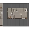 Modern Bookcase Decorative Bookcase 3d model