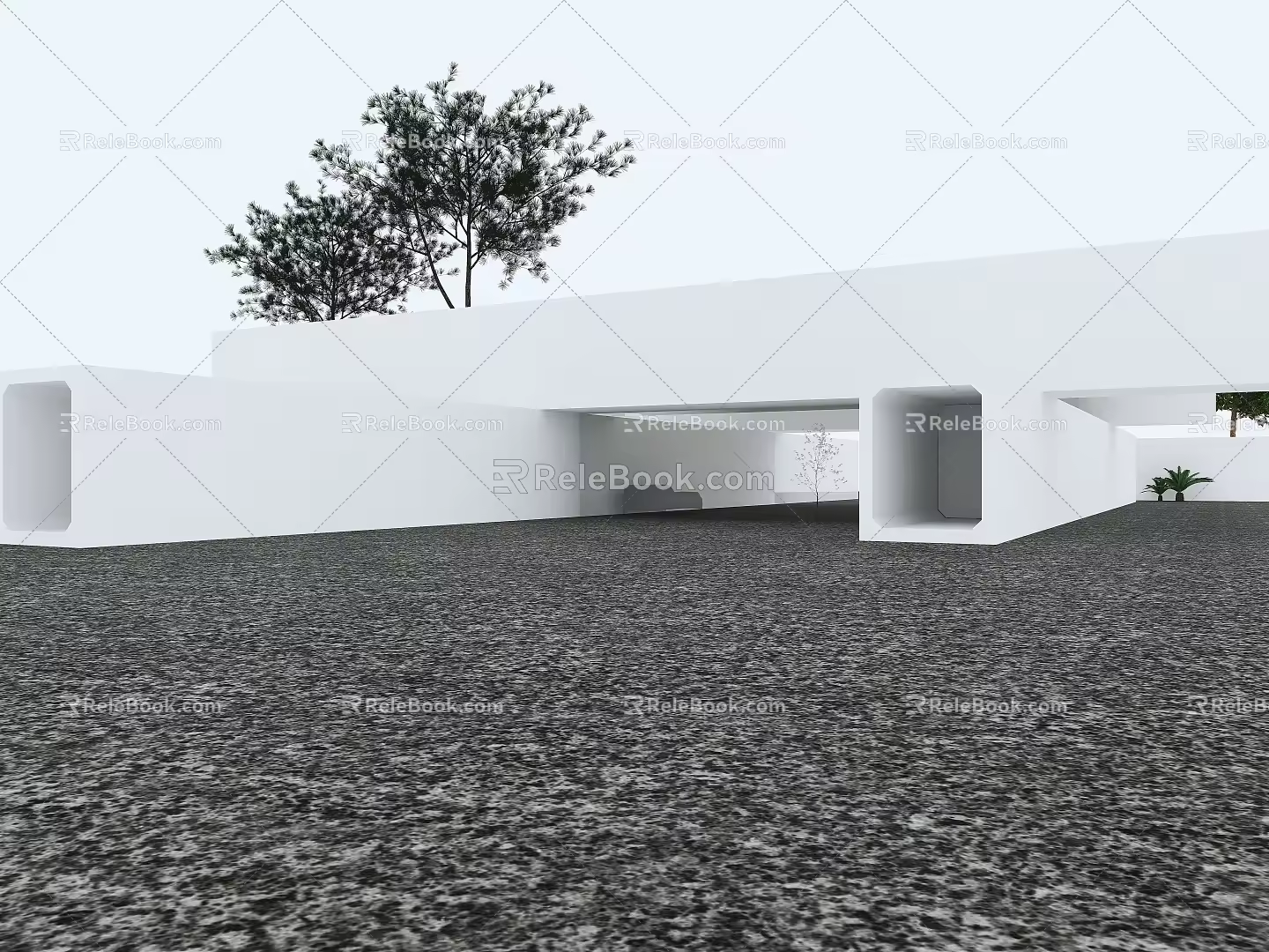 Modern Architecture Outdoor Architecture 3d model