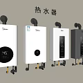 Wall Mounted Water Heaters With Digital Displays And Different Designs For Home Use