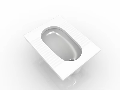 Modern bathroom supplies toilet squatting pan 3d model
