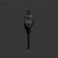 Modern Futuristic Tactical Weapon With Scope Holes And Gray White Finish