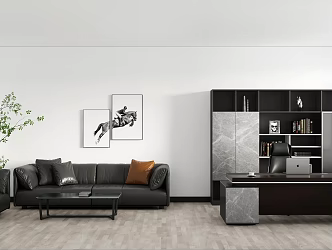 Modern Office Manager's Office 3d model