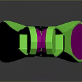 Colorful Clip With Green And Pink Design For Daily Household Use