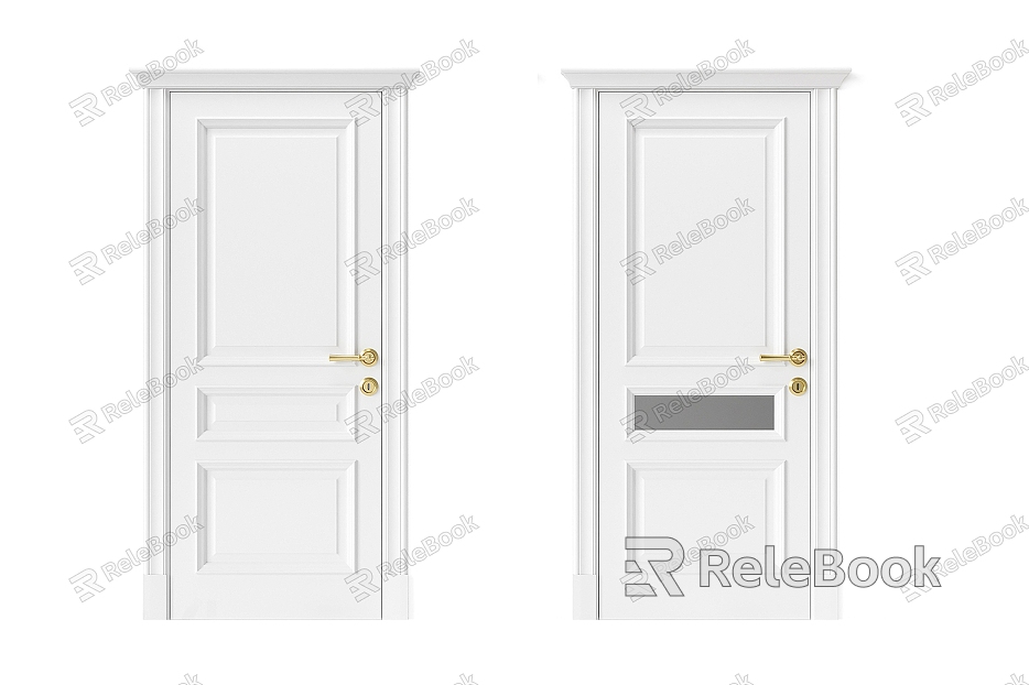 French Swing Door Simple Door model