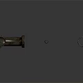 Rusty Metal Pipes Equipment With L Shaped And Straight Designs On Gray Background