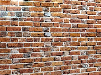 Rustic Brown Red Brick Wall With Textured Pattern And Vintage Design 3d model