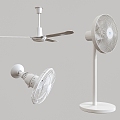 Ceiling fan Shaking head fan Wall-mounted rotating fan Floor fan School classroom fan Household fan 3d model