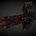 Detailed Interstellar Spaceship Design With Armored Hulls And Futuristic Engine Modules