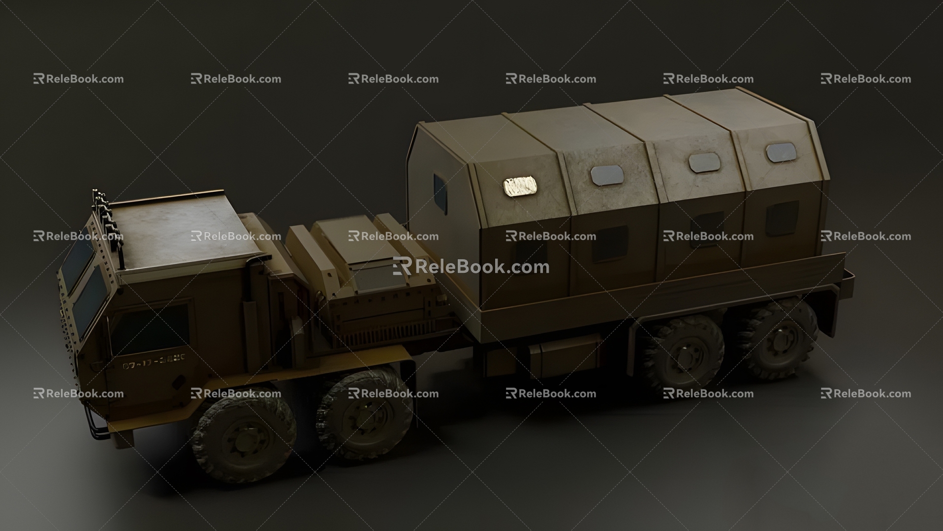 Modern Military Truck Modern Car Transport Truck Truck Transporter Military 3d model