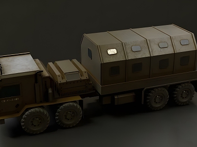 Modern Military Truck Modern Car Transport Truck Transporter Military 3d model