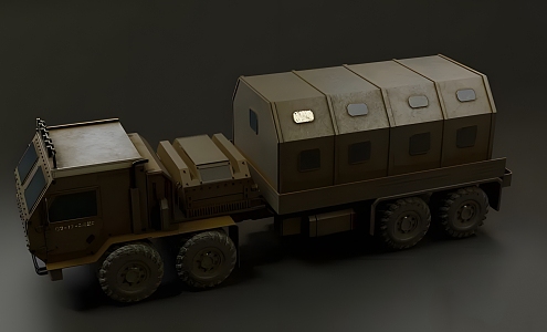 Modern Military Truck Modern Car Transport Truck Transporter Military 3d model