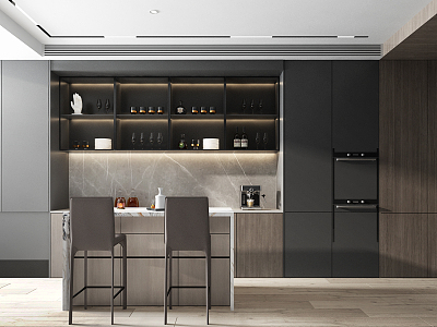 Modern Kitchen Fashion Western Kitchen Cabinet Bar model