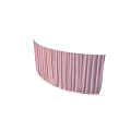 Beautiful Pink Curved Curtain With Soft Fabric For Elegant Room Decor