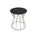 Modern Coffee Tables Featuring Black Tabletop And Geometric Metal Legs Design 3d model