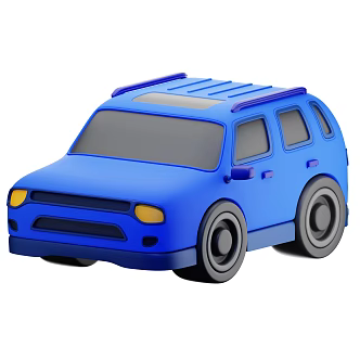Modern Toy Cartoon Cartoon Car 3d model
