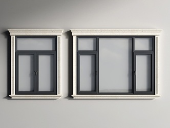 Jane European window European window casement window 3d model