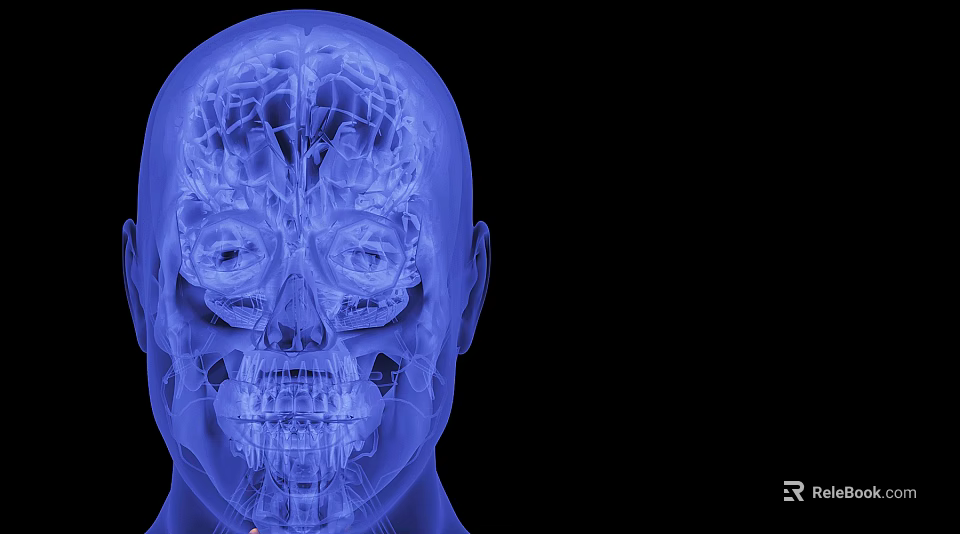 Advanced Medical Device For 3D Imaging Of Human Head Skull And Brain Structures 3d model 