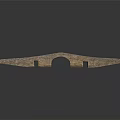 Stone Arch Bridge Structure With Textured Surface Multiple Arches And Smooth Reflection