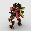 LEGO Toys Building Blocks Fighting Robot Gundam Mech Warrior Transformers Pacific Rim 3d model