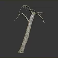 Abstract Bronze Sculpture With Twisted Branches And Textured Surface On Dark Background