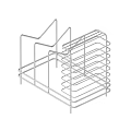 Gold Multi Tiered Metal Wire Rack with Sleek Design for Home Storage Organizer