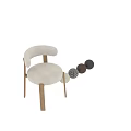 Modern Accent Chair Featuring Fabric Upholstered Seat Wooden Legs And Various Designs