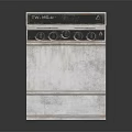 Vintage Gas Stove Kitchen Appliance With Four Burners And White Design For Home Cooking