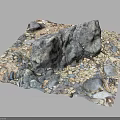 High Quality Natural Wood And Stone Decorative Materials With Rocks And Pebbles For Landscaping