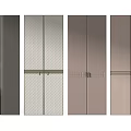 Modern Wardrobe Doors With Textured Patterns And Multiple Color Options 3d model