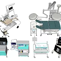 Essential Medical Equipment Including Surgical Tables Dental Chairs Monitors And Trolleys