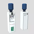 Smart Machine Two Water Dispensers With White Body And Blue Top Model UG2008