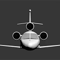 White Spaceplane With Green Stripe And Twin Engines For Space Exploration