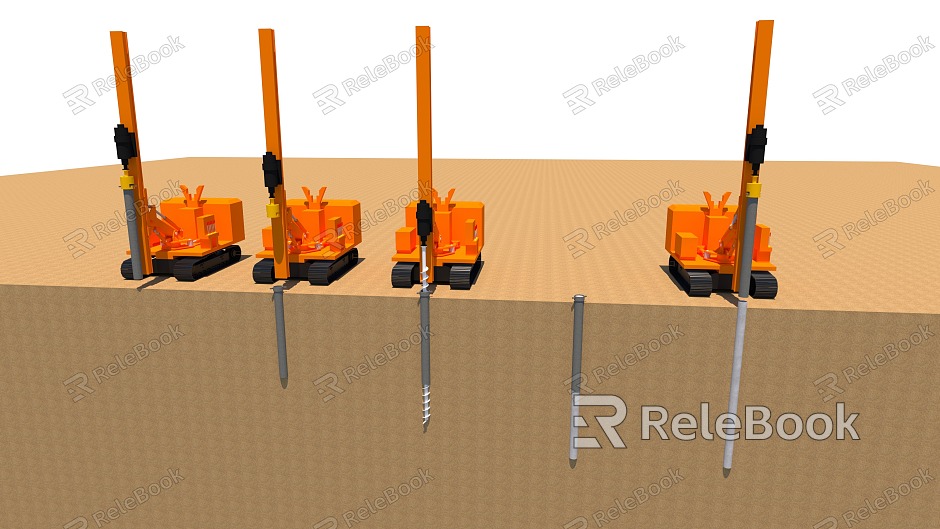 Photovoltaic drilling rig, desert survey, pile driver, crawler model