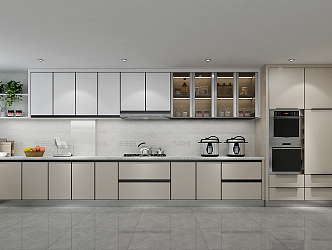 Enclosed kitchen Modern kitchen 3d model