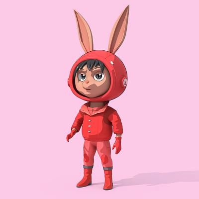 Modern Cartoon Doll 3d model