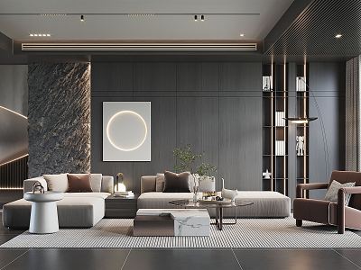 modern living room model