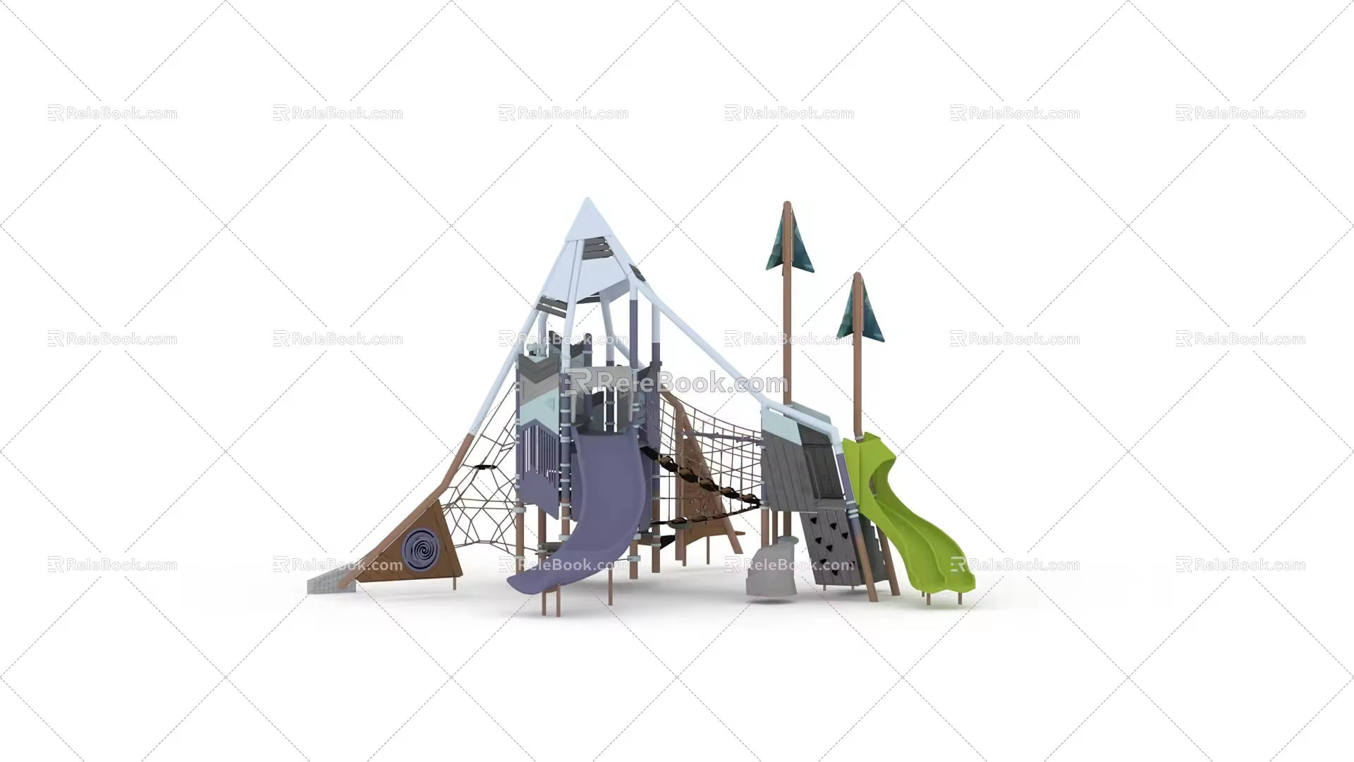 modern slide 3d model