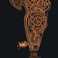 Composite Bow and Arrow Retro Bow Old Bow Medieval Bow Mechanical Bow Low Face Low Number Low Model Simple Model Game Movie Level Realism 3d model