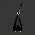 Fashionable Black Leather Handbag With Golden Hardware Top Handle For Daily Use