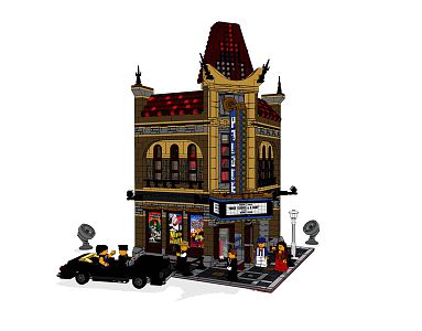 Modern Toys Lego Street View Theatre 3d model