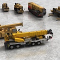 Construction equipment crane 3d model