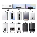 Various Modern Home Electrical Appliances With Different Water Heater Styles And Models
