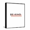 Inspirational Wall Art Framed Print With Should Would Could And Pink Highlighted Did
