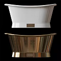Stylish Copper Freestanding Bathtub with Modern Faucet and Various Color Options